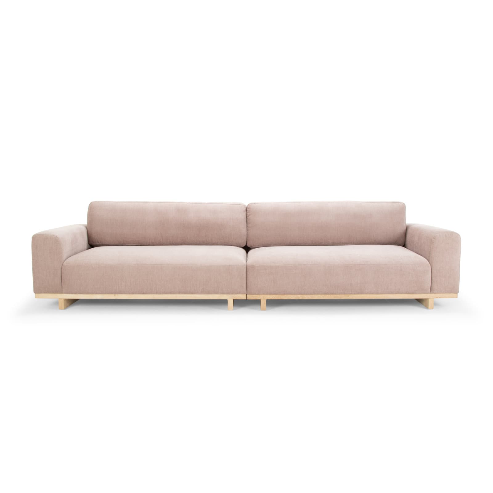 Polyester Blend Loveseat With Square Arms – alternate view