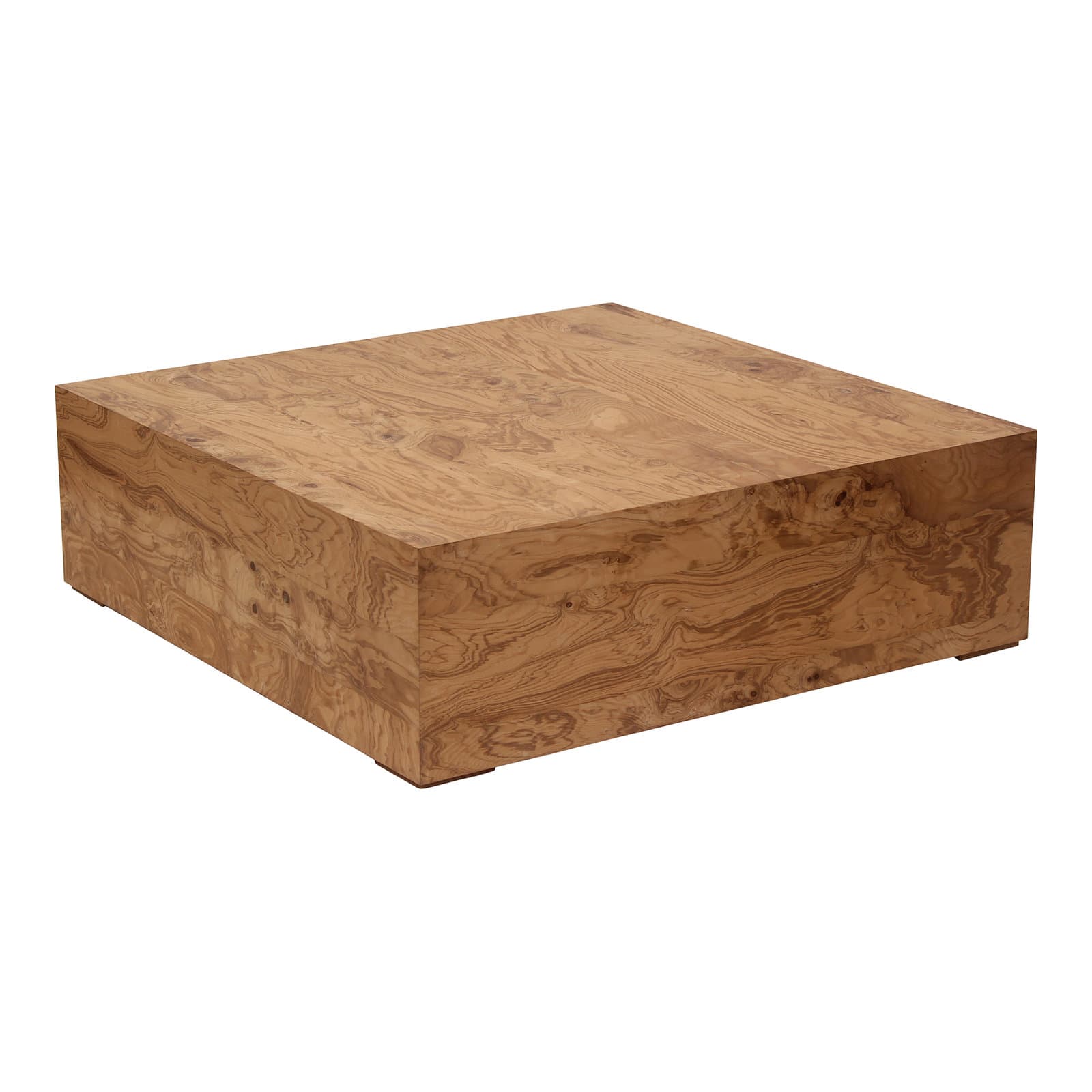 Square Coffee Table With Solid + Manufactured Wood Top And Solid + Manufactured Wood Base – alternate view