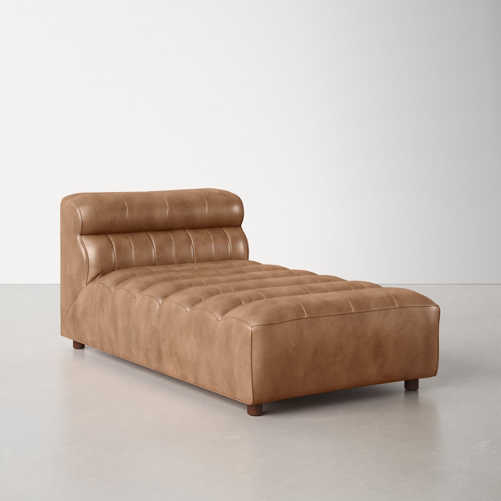 Genuine Leather Sectional Without Arms – alternate view