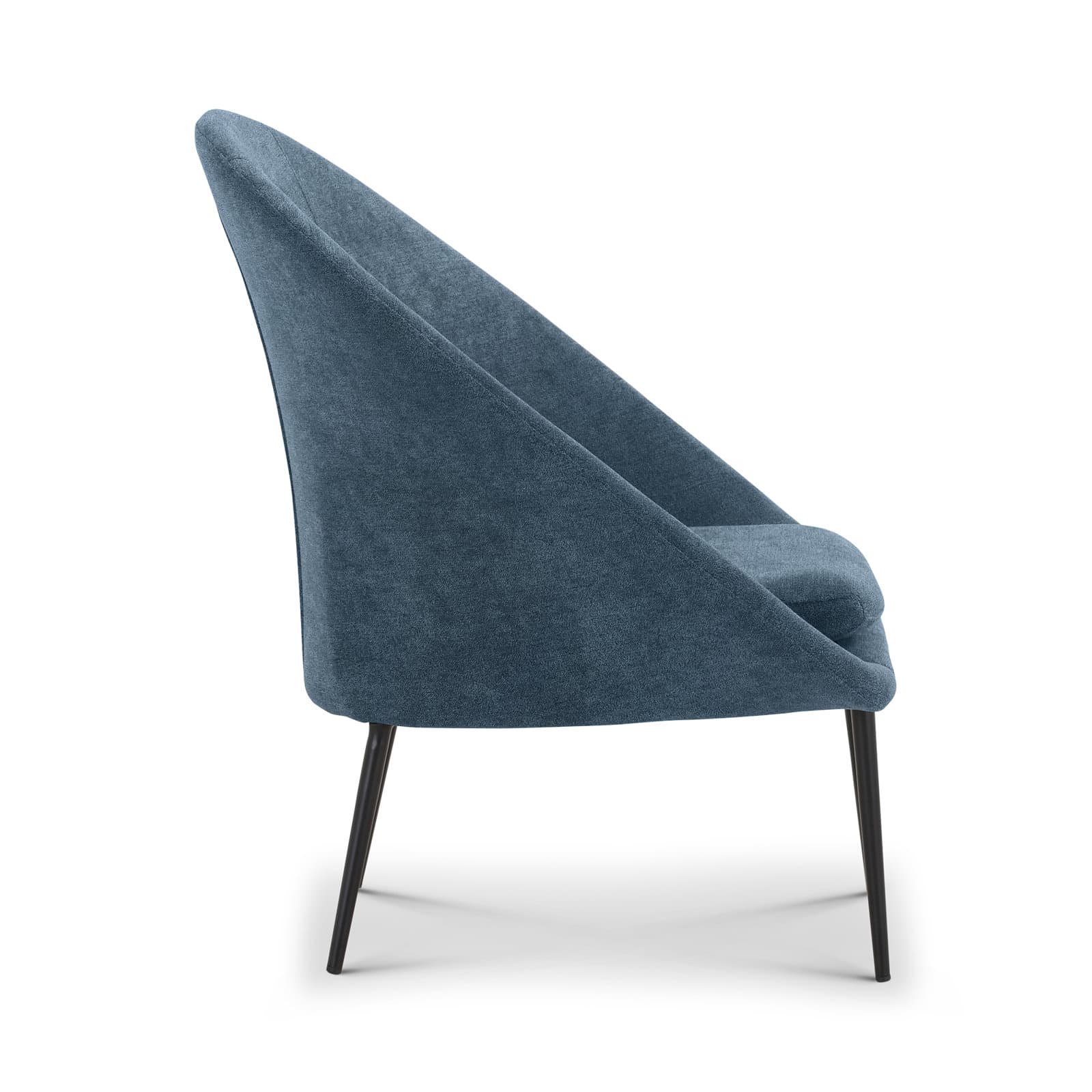Polyester Blend Armchair With Sloped Arms