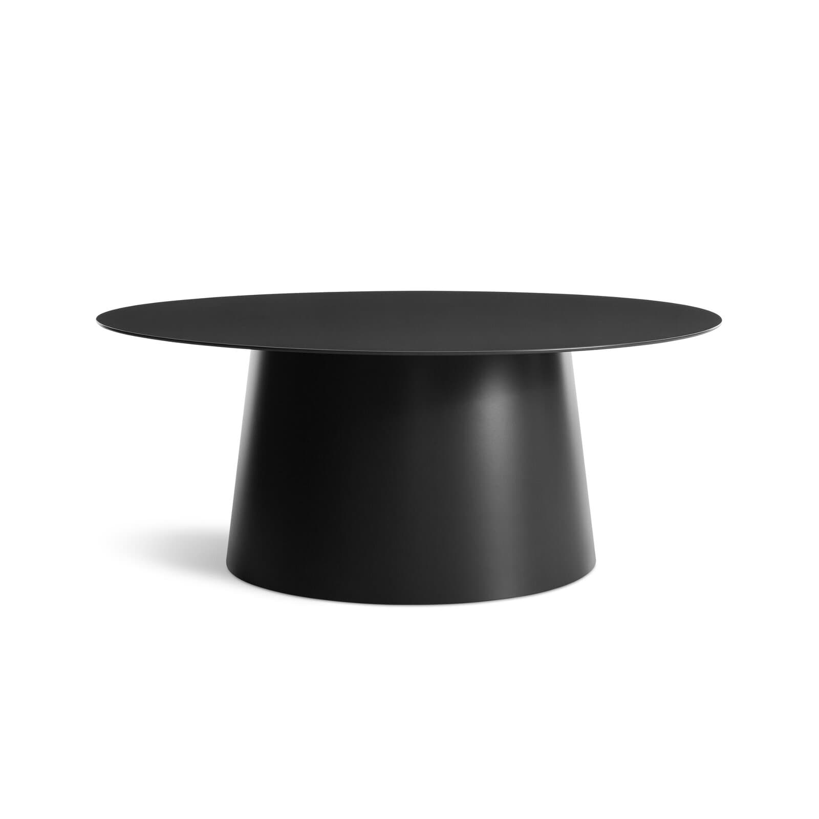 Round Coffee Table With Metal Top And Metal Base – alternate view