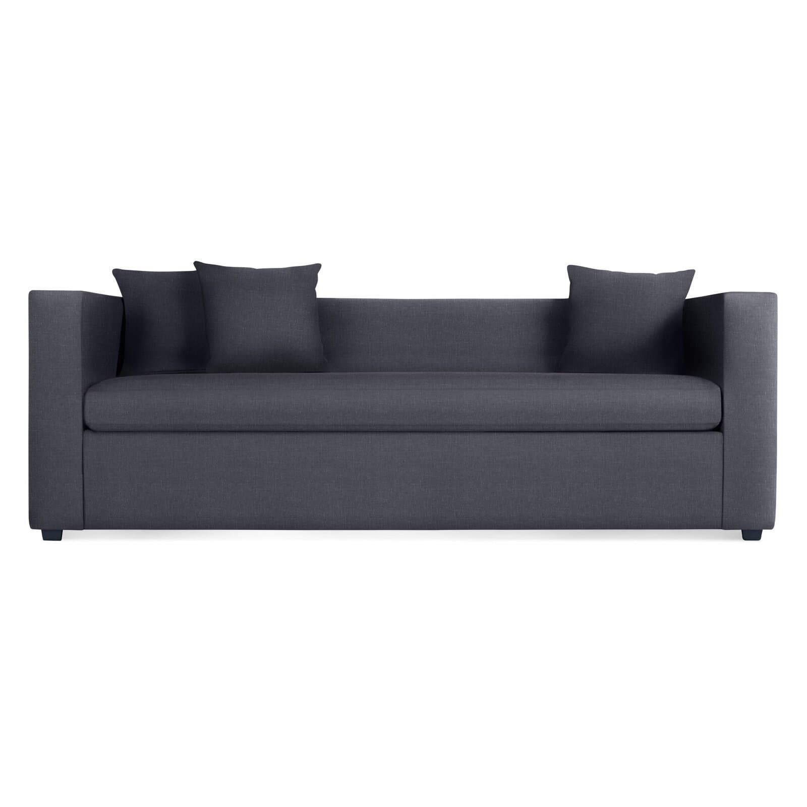 Polyester Blend Loveseat With Tuxedo Arms