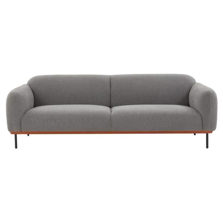 100% Polyester Loveseat With Round Arms
