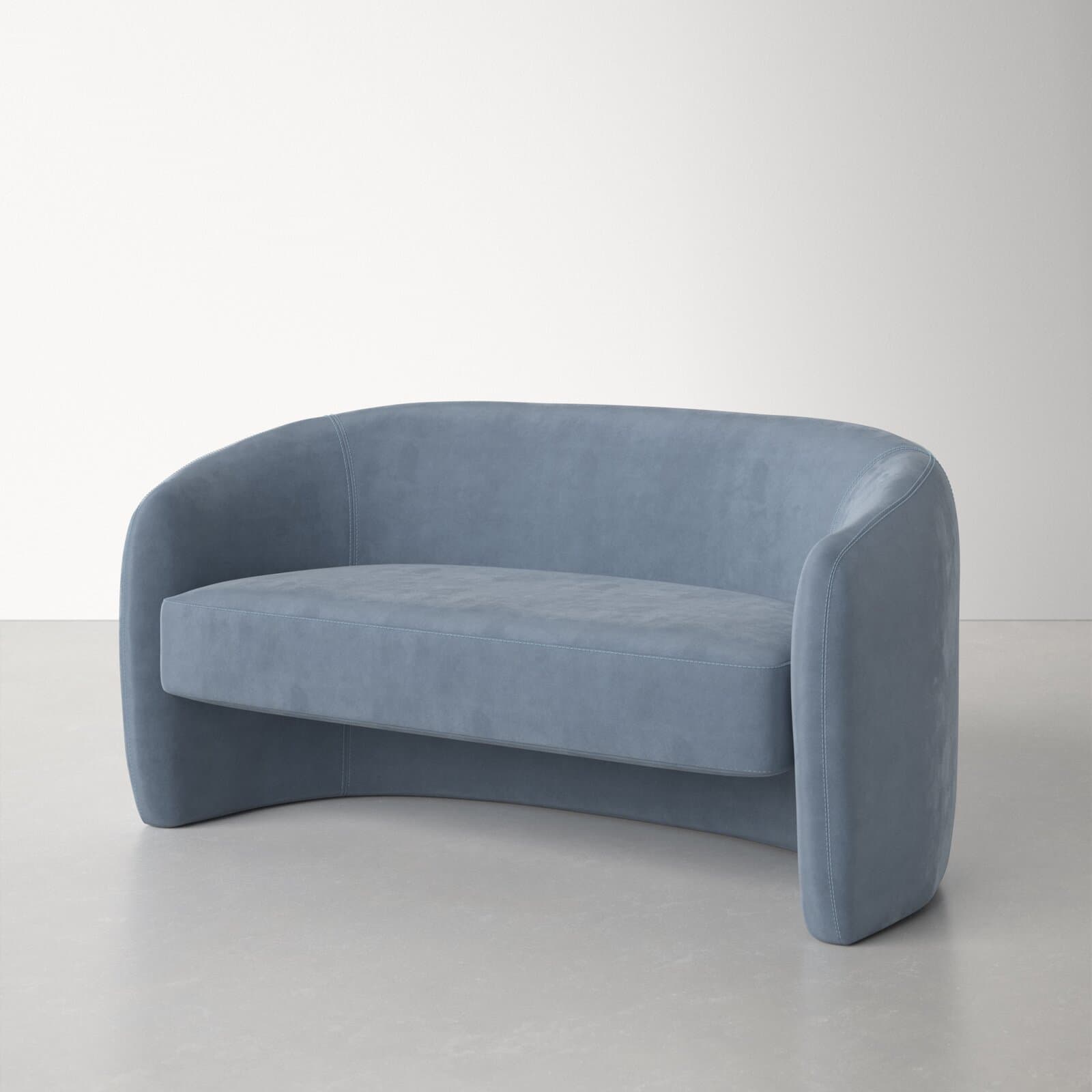 100% Polyester Loveseat With Round Arms – alternate view