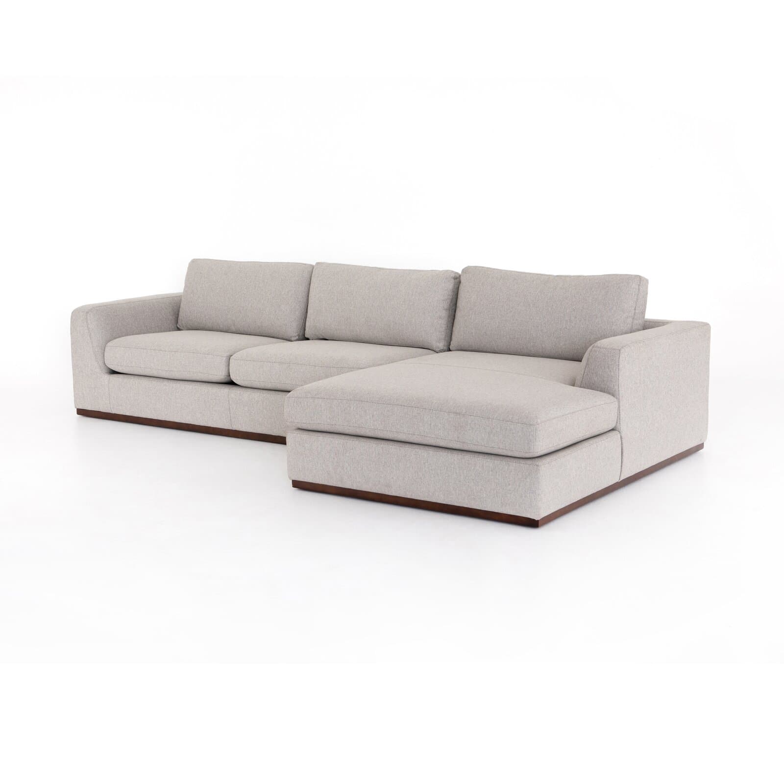 Polyester Blend Sectional With Arms – alternate view
