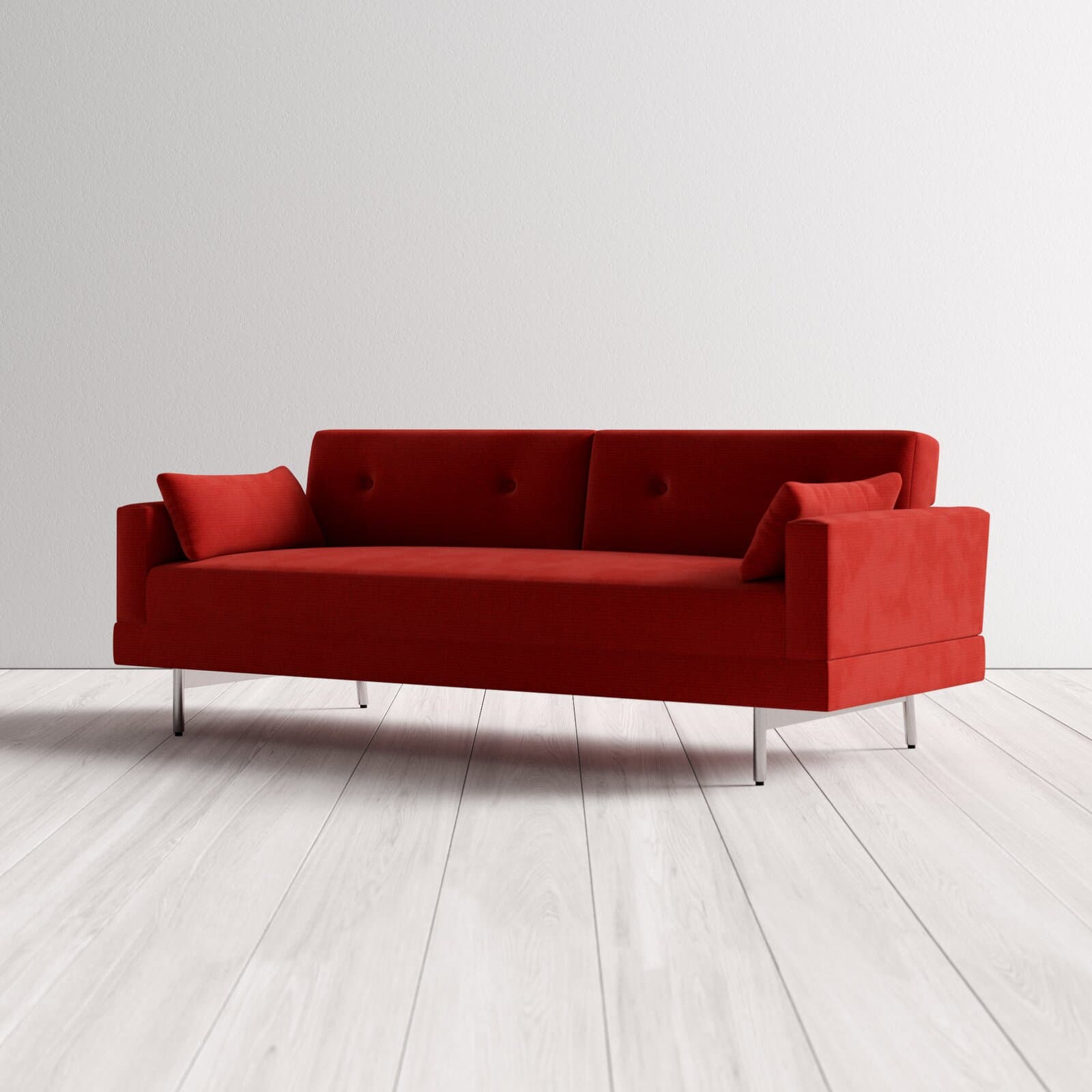Polyester Blend And Cotton Blend Loveseat With Square Arms – alternate view