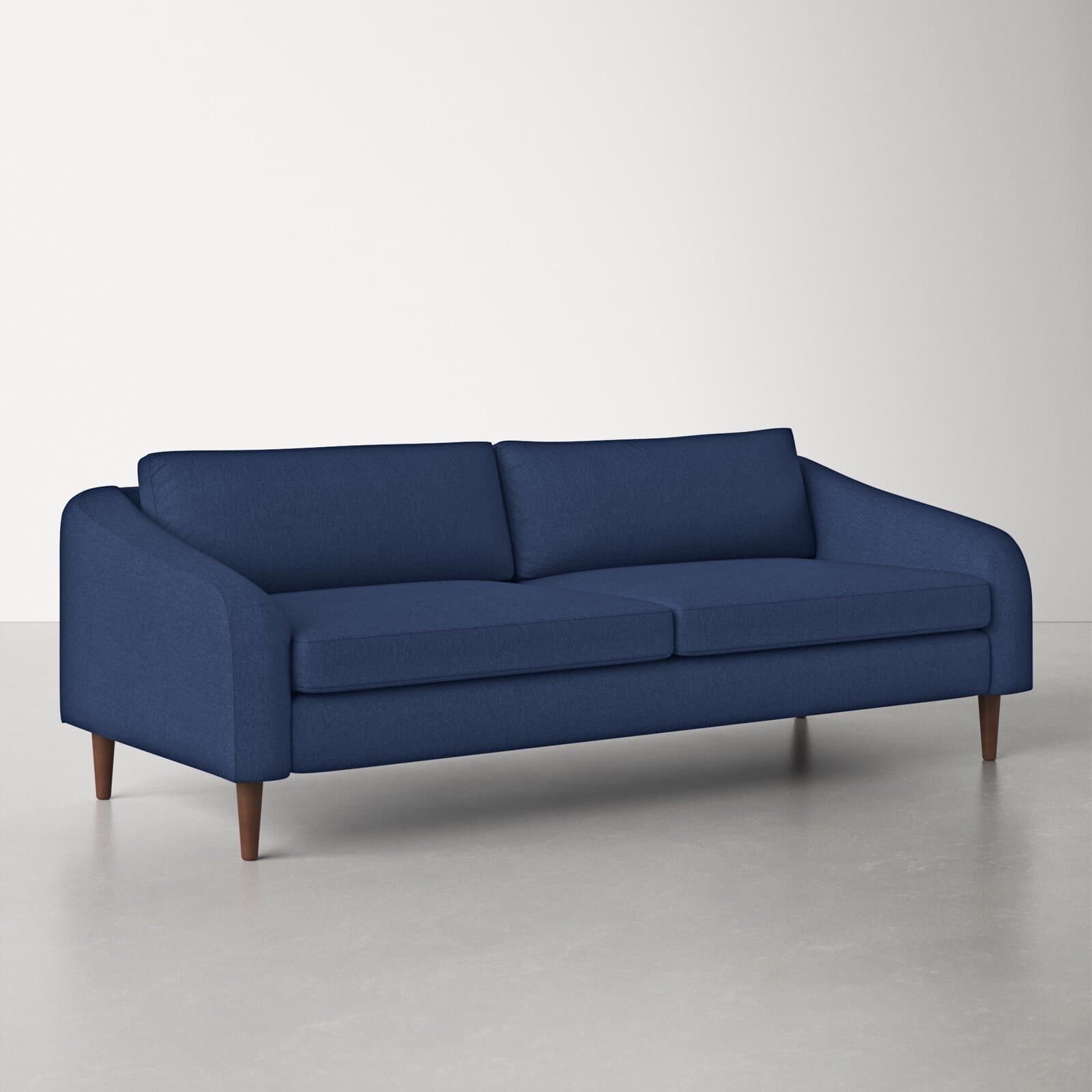 Chenille Loveseat With Round Arms – alternate view