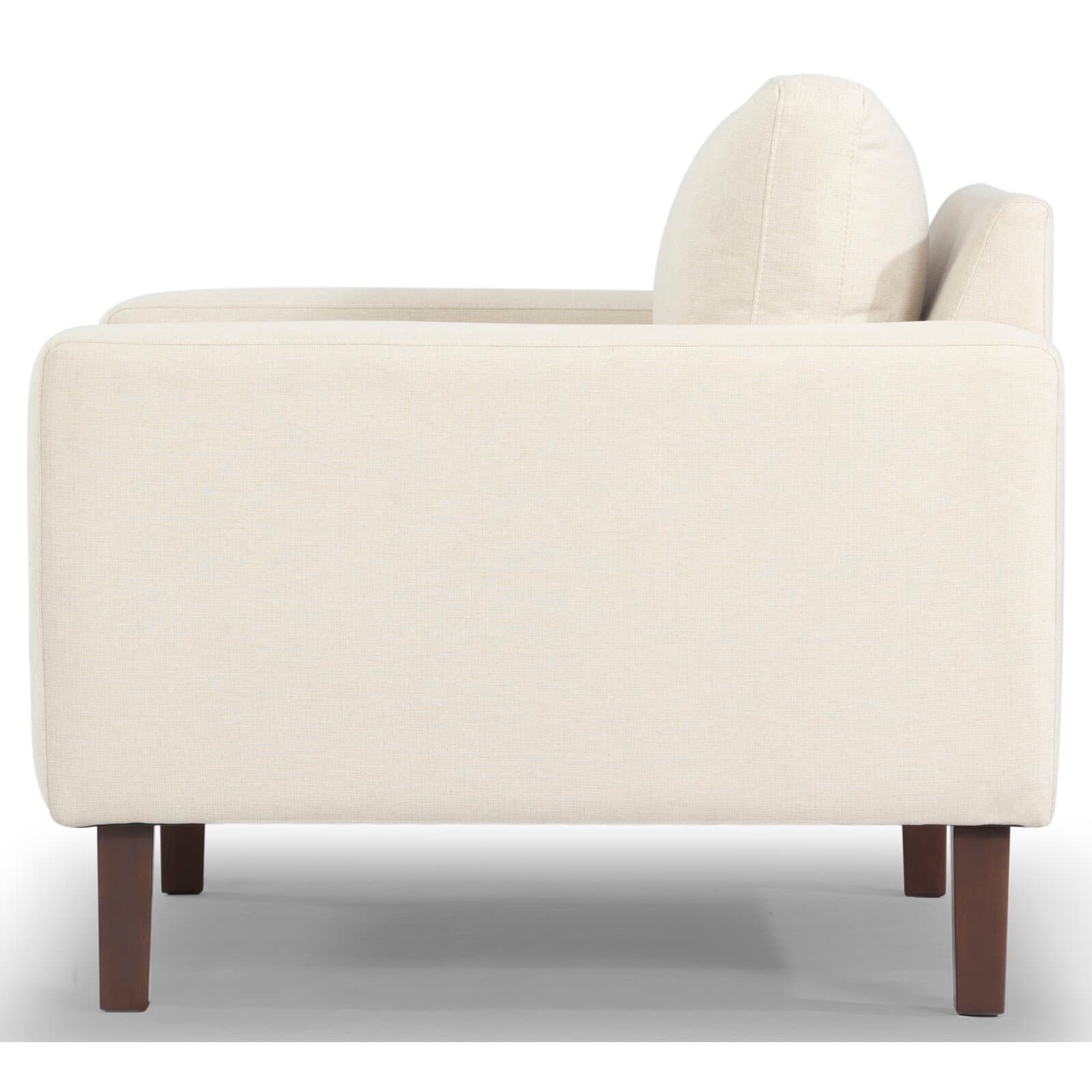Basketweave Armchair With Square Arms – alternate view