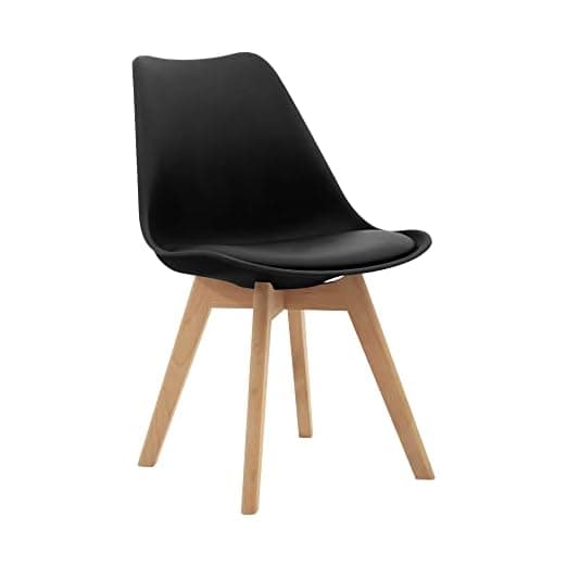CangLong Mid Century Modern Side Chair with Wood Legs for Kids