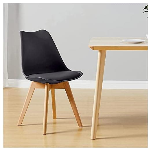 CangLong Mid Century Modern Side Chair with Wood Legs for Kids – alternate view
