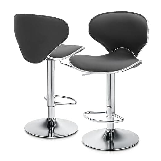 MoNiBloom Adjustable Bar Stools Set of 2