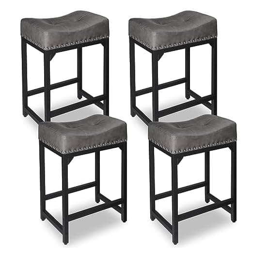 FLYZC Counter Height Bar Stools Set of 4