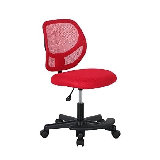 Amazon Basics Kids Adjustable Mesh Low-Back Swivel Study Desk Chair
