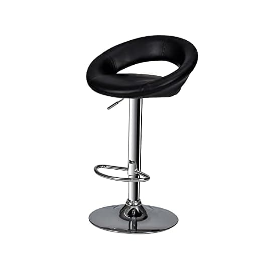 Poundex Y1553 Two Piece PU Round Shape Barstool Set