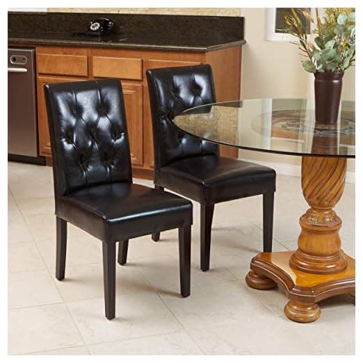 Christopher Knight Home Gentry Bonded Leather Dining Chairs – alternate view