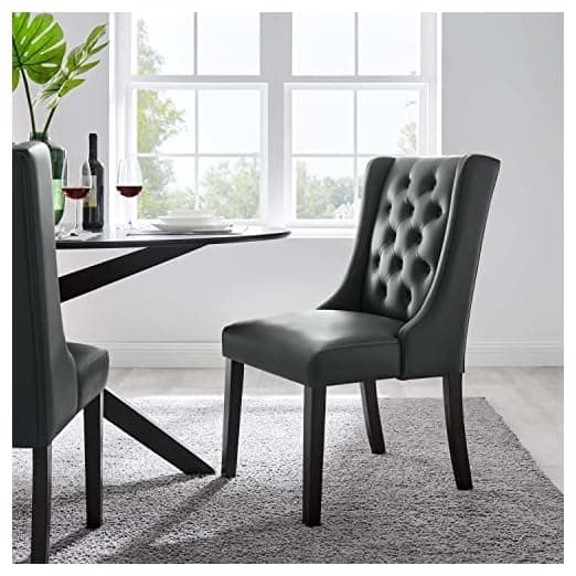 Modway Baronet Button-Tufted Vegan Leather Parsons Dining Chair – alternate view