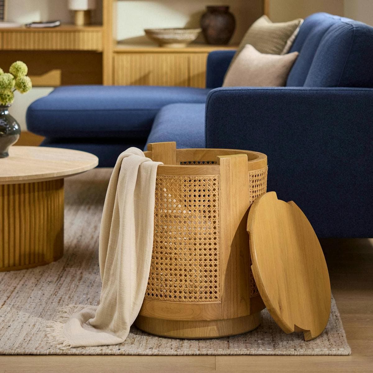 Bocana Storage Side Table - Oak